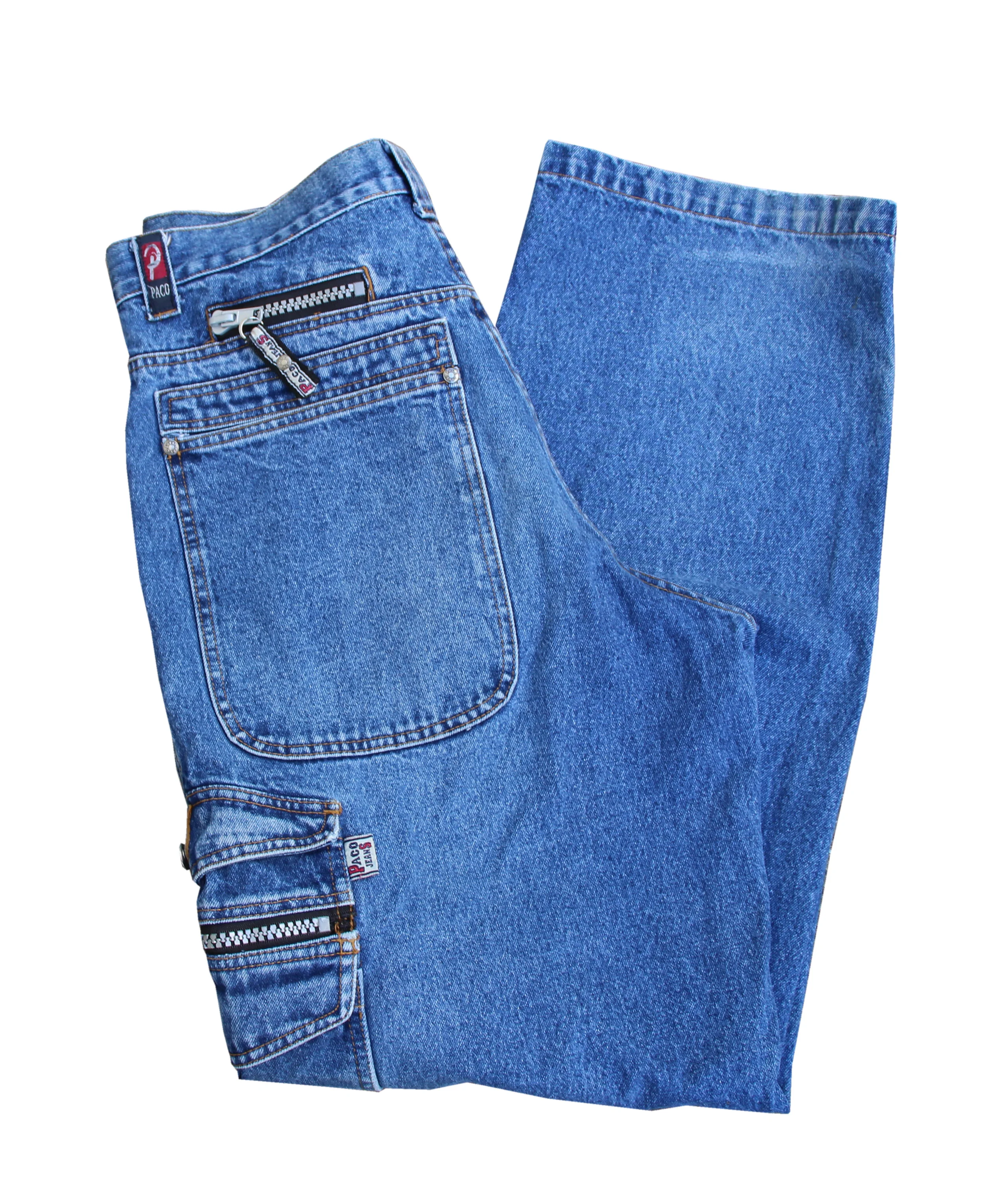 パンツ 90s PACO JEANS Super Baggy Cargo Denim パンツ 90s PACO JEANS Super Baggy Cargo Denim Vintage 1990s